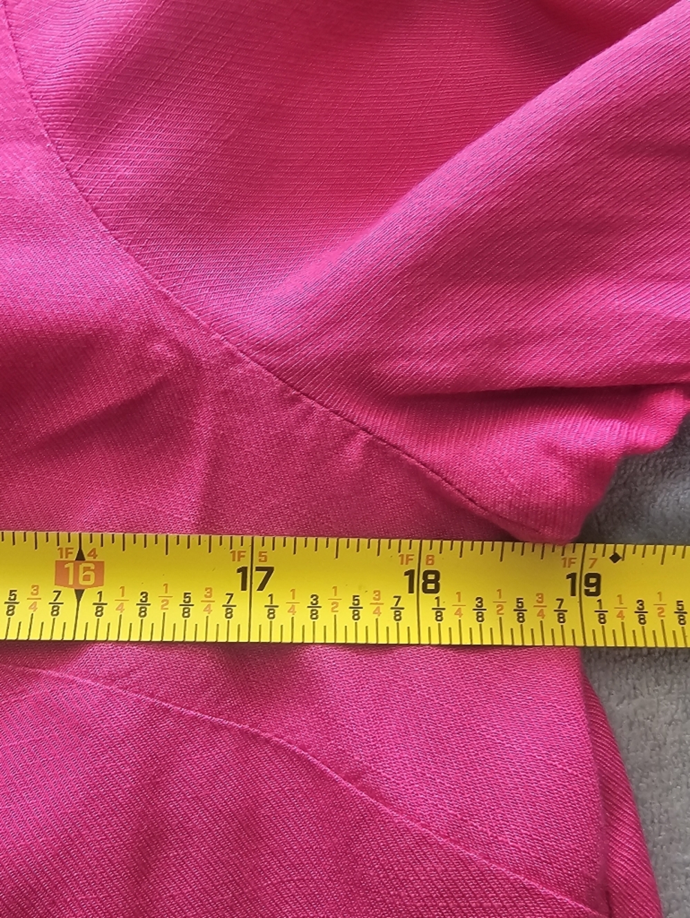 NWT Anthropologie Floreat Balloor Sleeve Peasant Top Size 2 Magenta Linen Blend - Picture 13 of 15